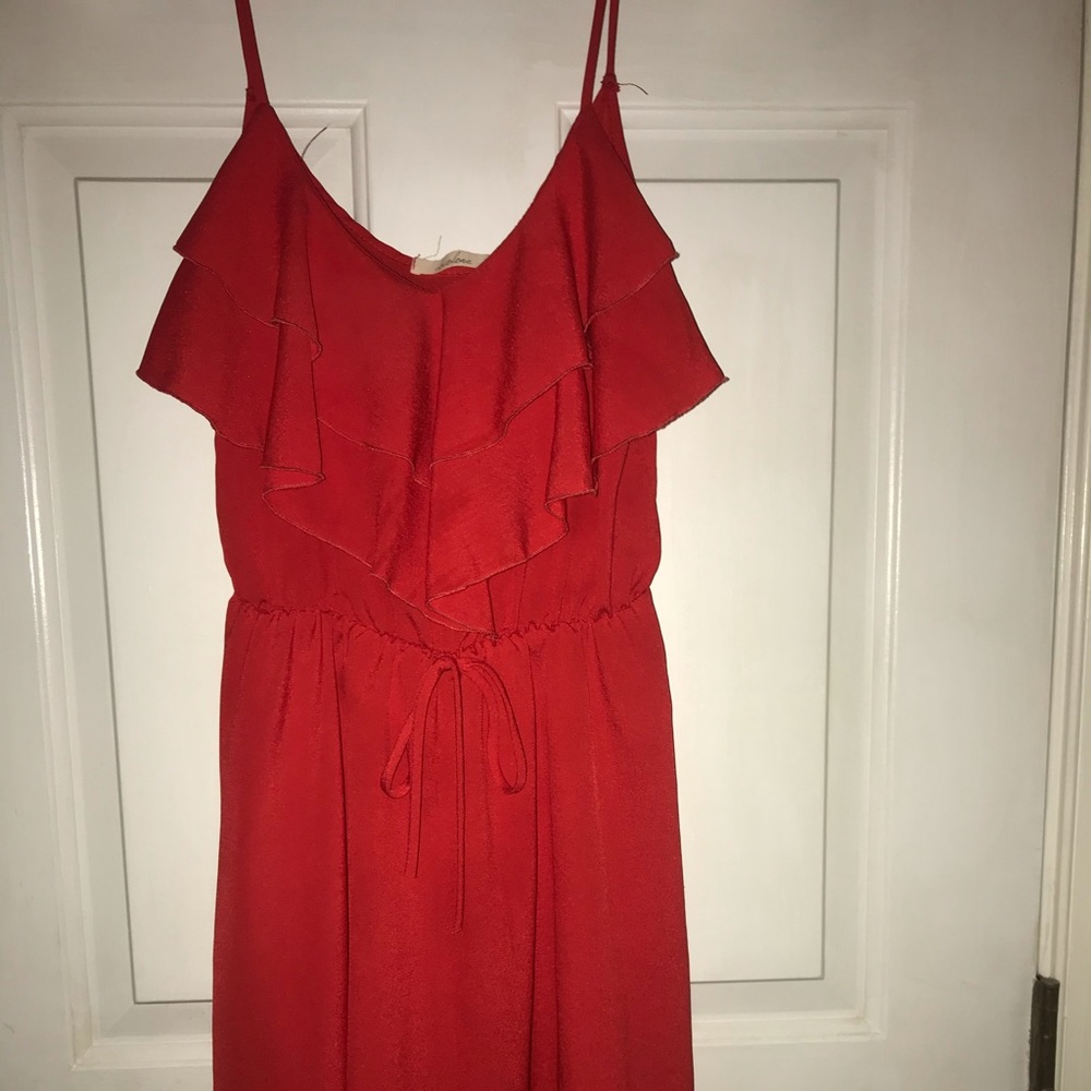 red dress
